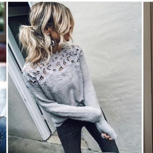 Vici Sincerely Yours Sweater in Grey